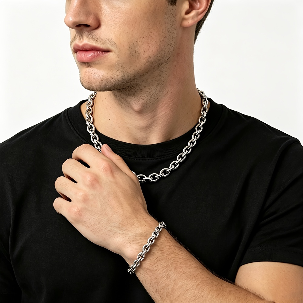 DIY Handmade O-Link Clavicle Necklace for Unisex